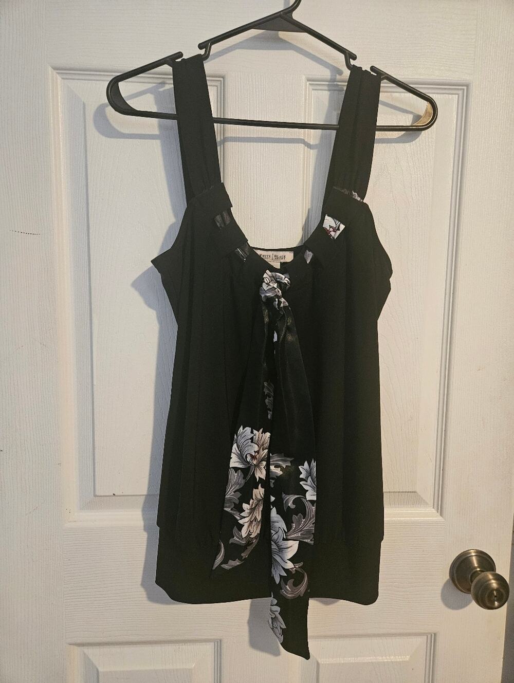 WHBM Woman's tank top with scarf detail size Small